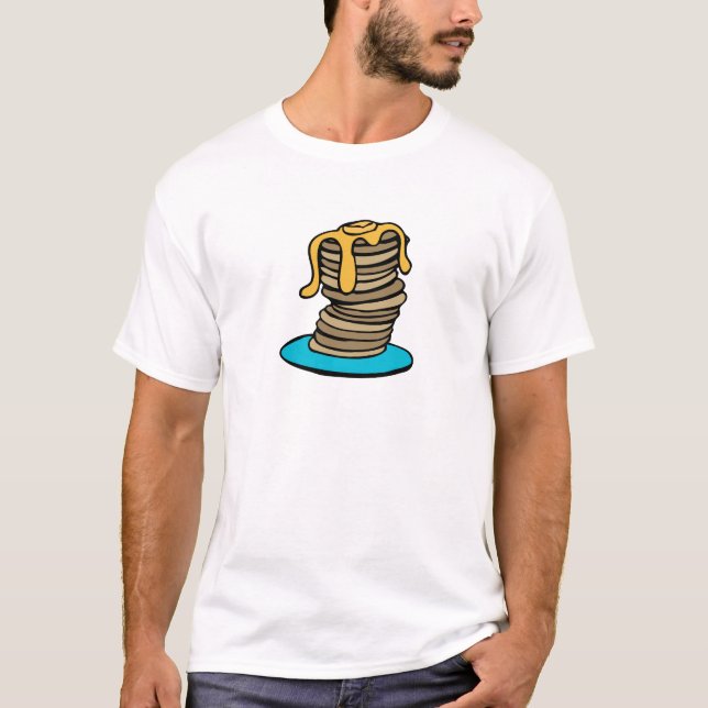 Pfannkuchen-Stapel T-Shirt (Vorderseite)