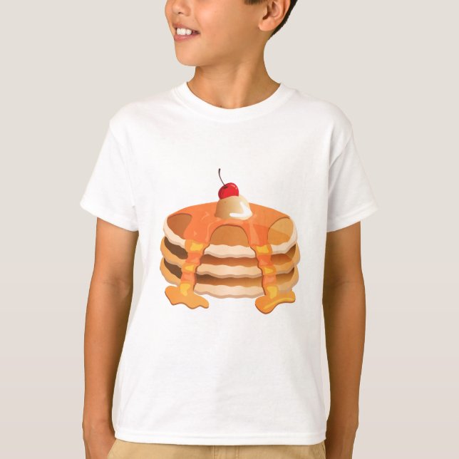 Pfannkuchen-Stapel T-Shirt (Vorderseite)
