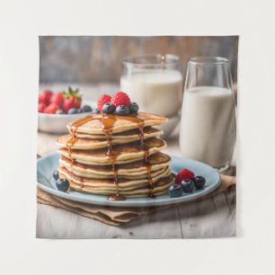 Pfannkuchen und Milch Wandteppich