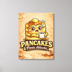 Pfannkuchen und Panikattacken - Foodie-Fiends Leinwanddruck