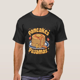 Pfannkuchen und Pyjamas Anbetungswürdige Frühstück T-Shirt