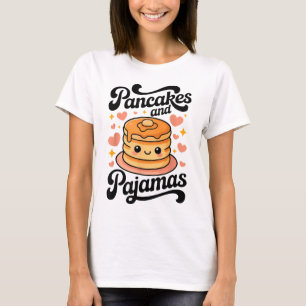 Pfannkuchen und Schlafanzug Kawaii Pfannkuchen Frü T-Shirt