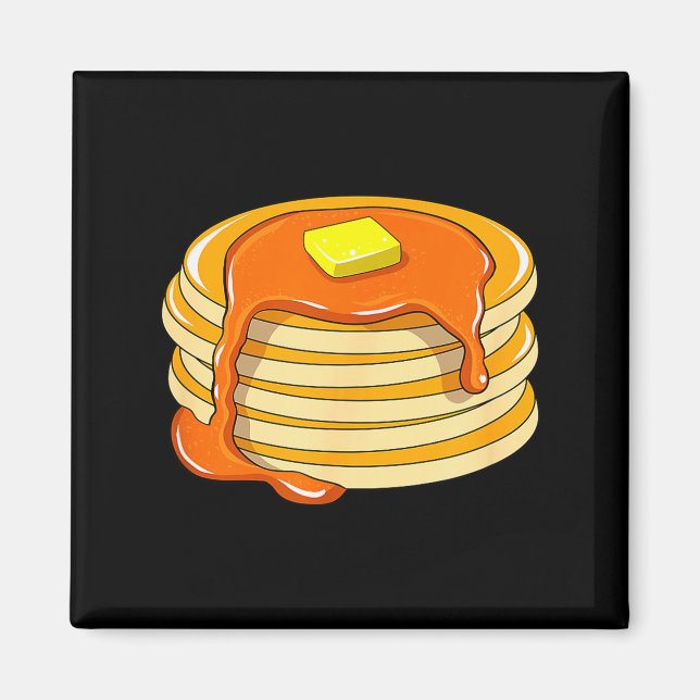 Pfannkuchen und Sirup Magnet (Vorne)