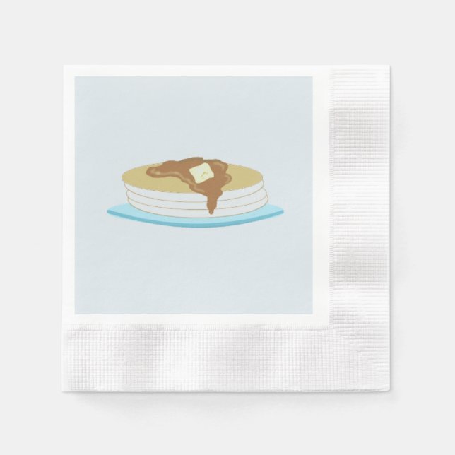 Pfannkuchenstapel Serviette (Vorderseite)