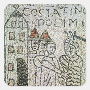 Pfarrhaus des hl. Johannes des Evangelisten Quadratischer Aufkleber