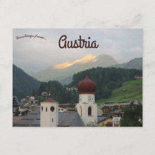 Pfarrkirche St. Anton am Arlberg Österreich Postkarte