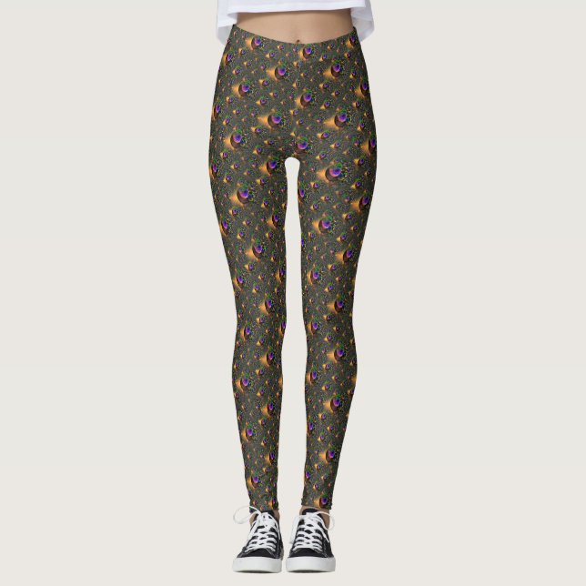 Pfau 2 leggings (Vorderseite)