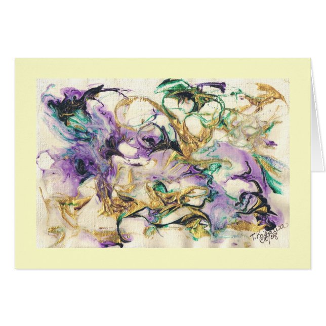 Pfau-Abstraktionen (Karte) (Vorderseite (Horizontal))