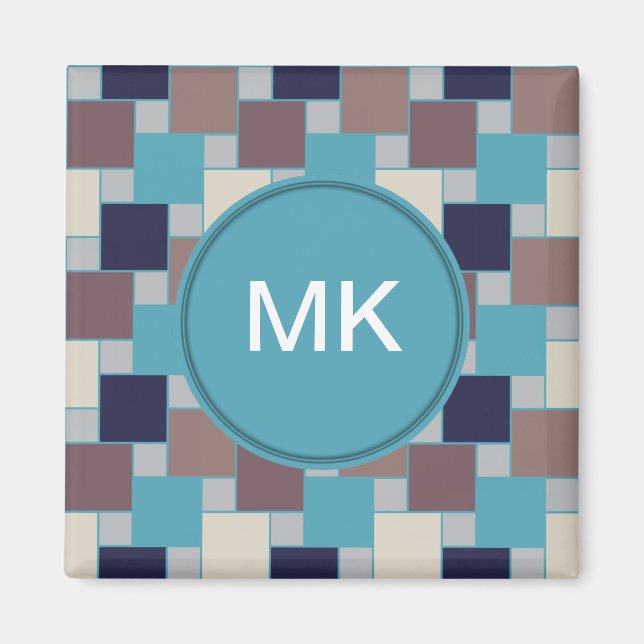 Pfau am Strand Magnet (Vorne)