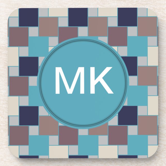 Pfau am Strand Untersetzer (Vorderseite)