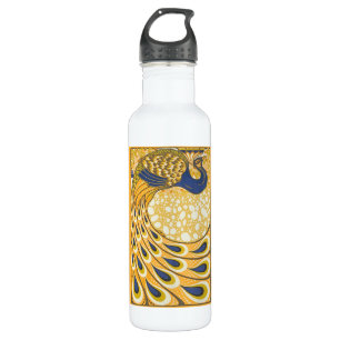 Pfau Antike Vintage Farbe Edelstahlflasche