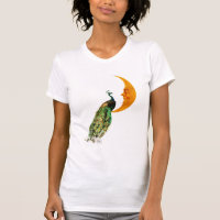Pfau auf dem Mond