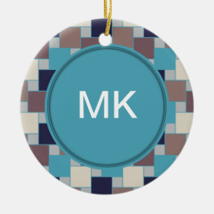 Pfau auf dem Strand Keramikornament