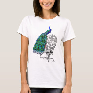 Pfau auf dem Vorsitz T-Shirt
