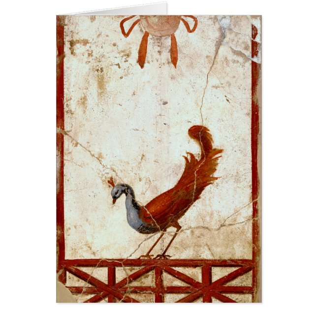 Pfau auf Fresco Antikes antikes Gemälde (Vorne)