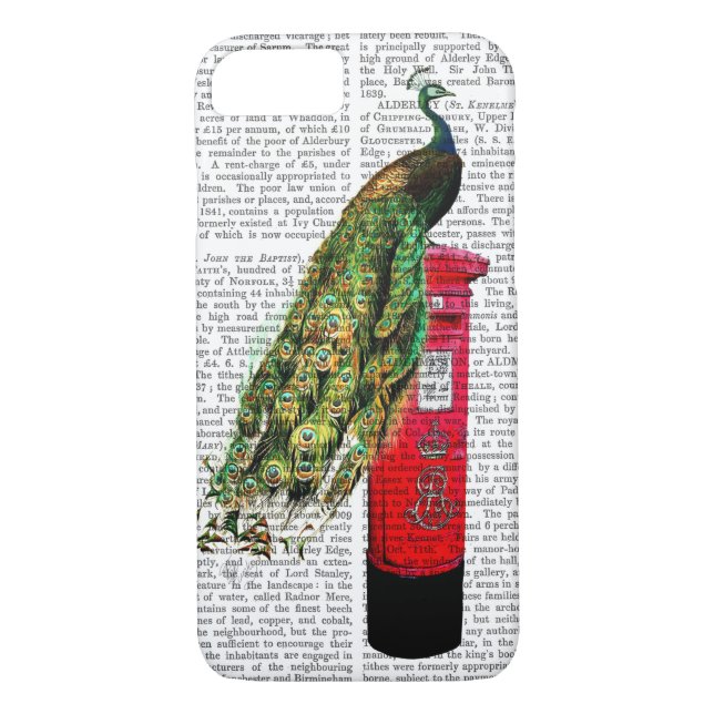 Pfau auf Postbox Case-Mate iPhone Hülle (Rückseite)