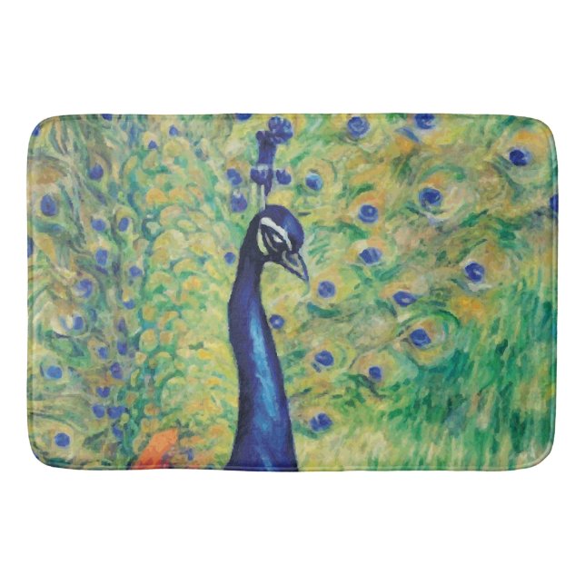 Pfau — Badermatte, Rug Badematte (Vorderseite)