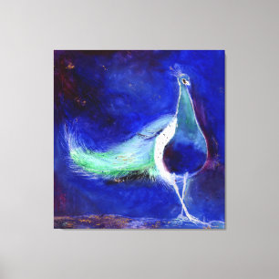 Pfau-Blau 2013 Leinwanddruck