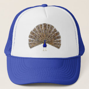 Pfau-Blau-Hut Truckerkappe