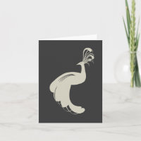 PFAU BLÜHEN in Säurenummer Notecard