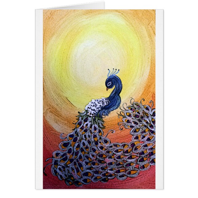 Pfau-Cartoonart (Vorne)
