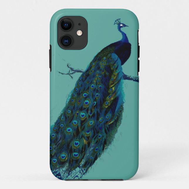 Pfau Case-Mate iPhone Hülle (Rückseite)
