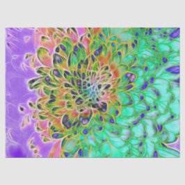 Pfau-Chrysantheme Seidenpapier