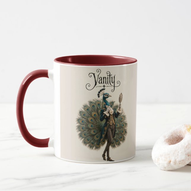 Pfau Dandy Tasse (Mit Donut)