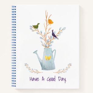 Pfau, Ente und Küken Notizbuch