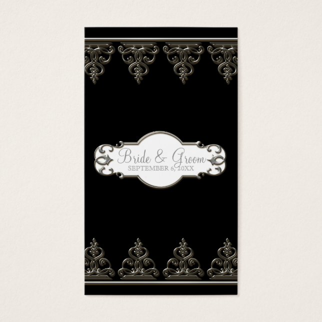 Pfau & Feathers Formal Gastgeschenk Hochzeit Gesch (Vorderseite)