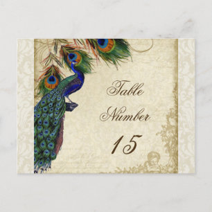 Pfau & Feathers Formal Hochzeit Tischnummern