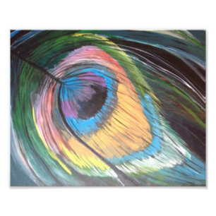 Pfau-Feder Fotodruck