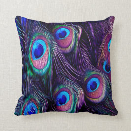 Pfau-Feder Kissen