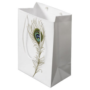 Pfau-Feder Mittlere Geschenktüte