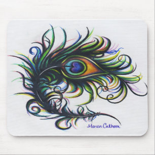 Pfau-Feder Mousepad