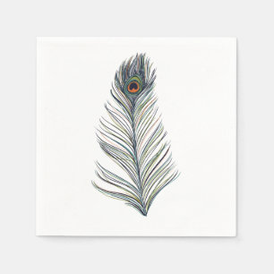 Pfau-Feder Serviette