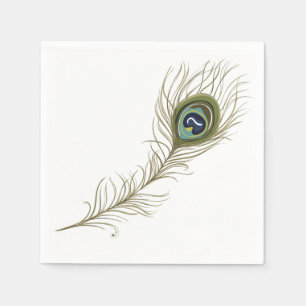 Pfau-Feder Serviette