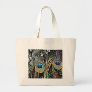 Pfau-Feder-Tasche Jumbo Stoffbeutel