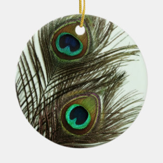 Pfau-Feder-Verzierung Keramik Ornament
