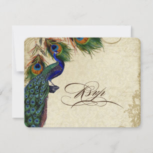 Pfau & Federn Formal UAWG Response Creme RSVP Karte