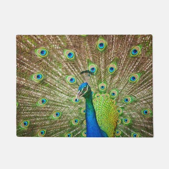 Pfau Fußmatte (Vorderseite)