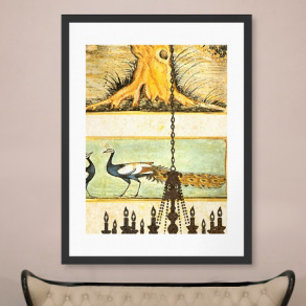 Pfau Hochzeitsplakat Roaring Twenties Poster