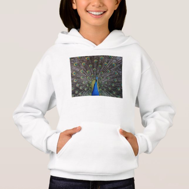 Pfau Hoodie (Vorderseite)