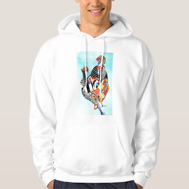Pfau Hoodie (Vorderseite)