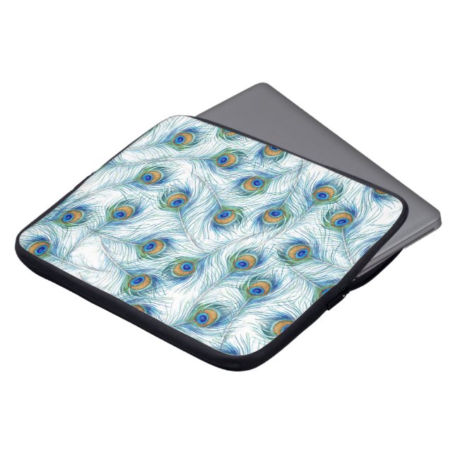 Pfau-Hülse Laptopschutzhülle (Vorne Oben)