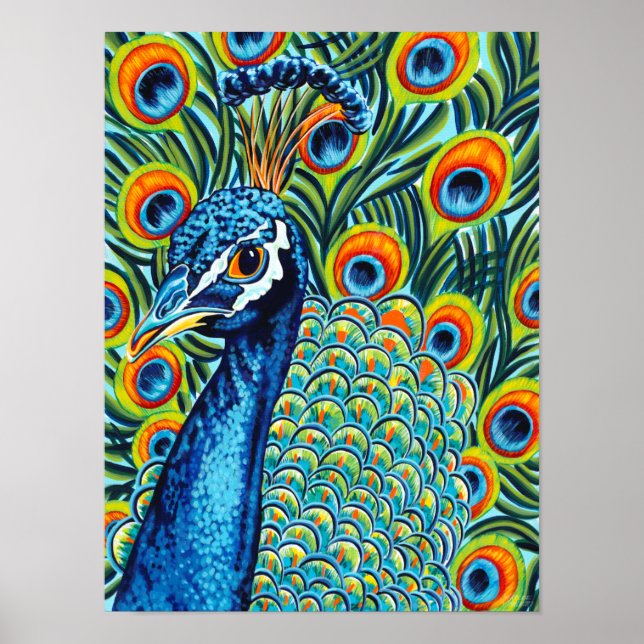 Pfau I Poster (Vorne)