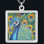 Pfau I Versilberte Kette<br><div class="desc">Tiere</div>