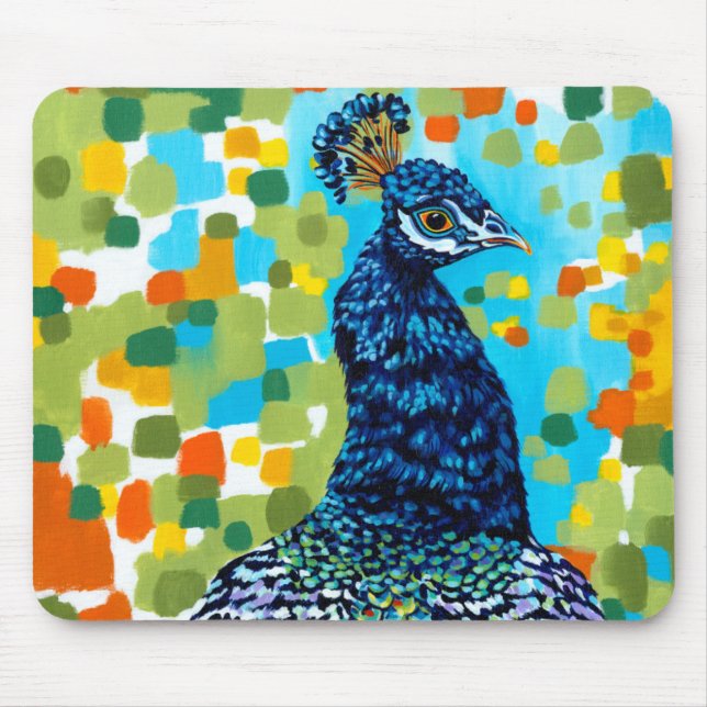 Pfau II Mousepad (Vorne)