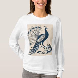 Pfau im Blut: Jugendstil T-Shirt