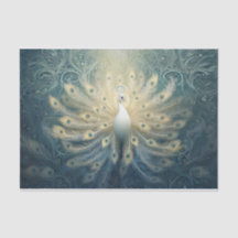 Pfau im Blut, weiße Federn, Eleganz